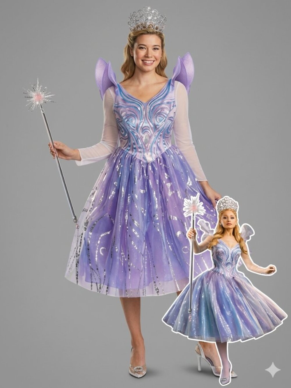 Official Universal Wicked Movie Glinda Deluxe Adult Costume Women’s Large 12/14